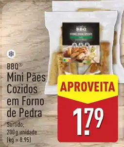 ALDI Bbq mini pães cozidos em forno de pedra promoção