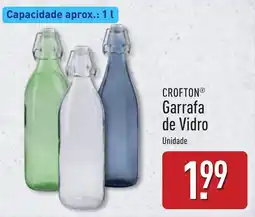 ALDI Garrafa de Vidro promoção