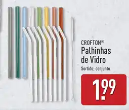ALDI Crofton palhinhas de vidro promoção
