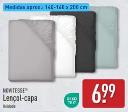 ALDI Novitesse lençol-capá promoção