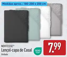 ALDI Lençol-capade casal novitesse promoção