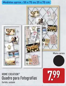 ALDI Home creation quadro para fotografias promoção