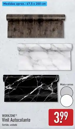 ALDI Workzone vinil autocolante promoção