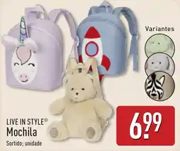 ALDI Live in style® Mochila promoção