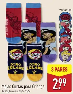 ALDI Meias Curtas para Criança promoção