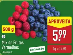 ALDI Mix de Frutos Vermelhos promoção