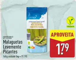 ALDI Lyttos malaguetas levemente picantes promoção