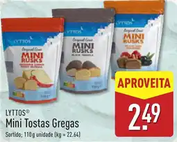 ALDI Lyttos mini tostas gregas promoção