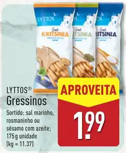 ALDI Lyttos gressinos promoção