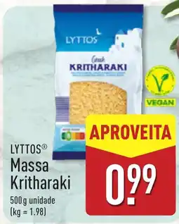 ALDI Lyttos massa kritharaki promoção