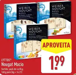 ALDI LyttoS Nougat Macio promoção