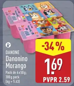 ALDI Danonino Morango promoção