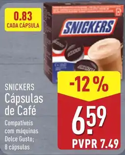 ALDI snickers cápsulas de café promoção