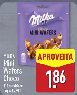 ALDI milka mini wafers choco promoção