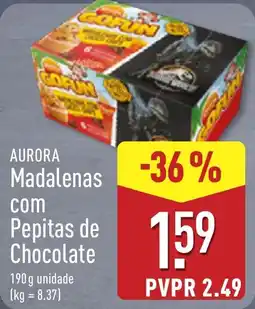 ALDI Aurora madalenas com pepitas de chocolate promoção