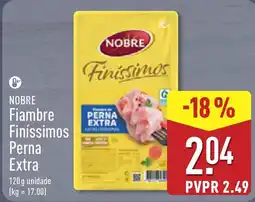 ALDI Nobre fiambre finíssimos perna extra promoção