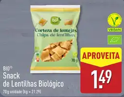 ALDI Bio Snack de Lentilhas Biológico promoção