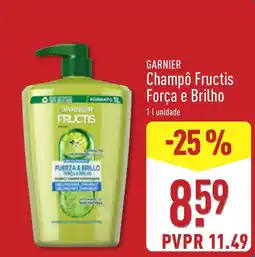ALDI garnier champô fructis força e brilho promoção