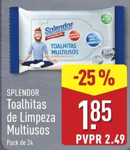 ALDI Splendor Toalhitas de Limpeza Multiusos promoção