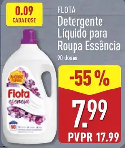 ALDI Flota detergente líquido para roupa essência promoção