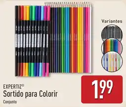 ALDI expertiz sortido para colorir conjunto promoção