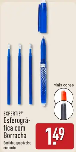 ALDI Expertiz esferográfica com borracha promoção