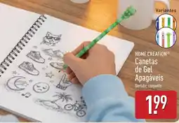 ALDI Home creation canetas de gel apagáveis promoção