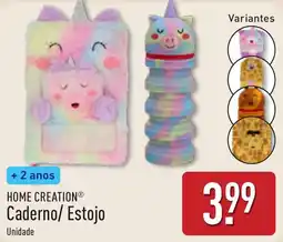ALDI Home creation® caderno/ estojo promoção
