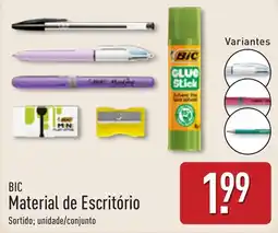 ALDI bic material de escritório promoção