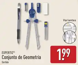 ALDI Expertiz conjunto de geometria sortido promoção