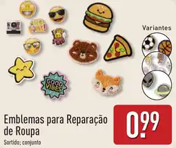 ALDI Emblemas para Reparação de Roupa Sortido; conjunto promoção