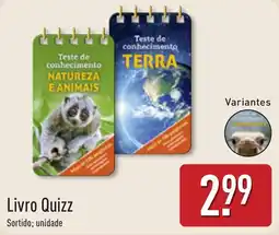 ALDI Livro Quizz promoção