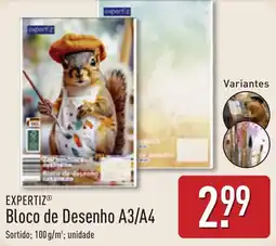 ALDI Expertiz bloco de desenho a3/a4 promoção