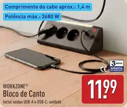 ALDI Workzone bloco de canto promoção