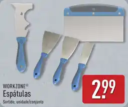 ALDI Workzone espátulas promoção