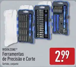 ALDI Workzone ferramentas de precisão e corte promoção