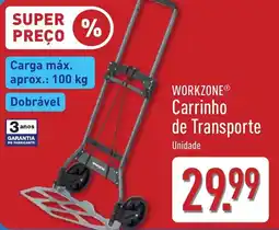 ALDI workzone carrinho de transporte promoção