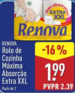ALDI renova rolo de cozinha máxima absorção extra xxl promoção