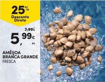 Continente Amêijoa Branca Grande Fresca promoção
