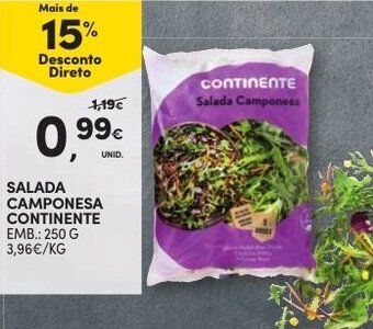 Continente Salada Camponesa Continente 250g promoção