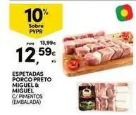 Continente Bom dia Espetadas porco preto miguel & miguel promoção