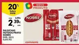 Continente Bom dia Nobre - salsichas hotdog prato promoção