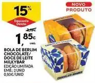 Continente Bom dia Bola de berlim chocolate/doce de leite promoção