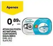 Continente Bom dia Continente - atum em posta ao natural promoção