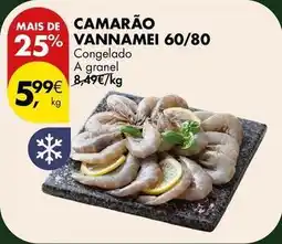 Pingo Doce A+ - camarão vannamei 60/80 promoção