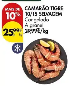 Pingo Doce A+ - camarão tigre 10/15 selvagem promoção