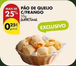 Pingo Doce Pão de queijo c/frango promoção