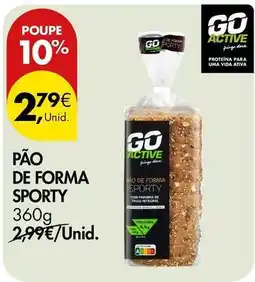 Pingo Doce Forma+ - pão de forma sporty promoção