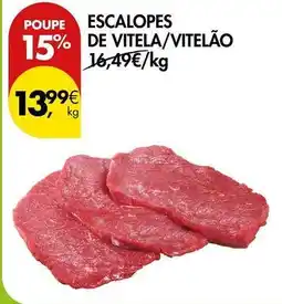 Pingo Doce Escalopes de vitela/vitelao promoção