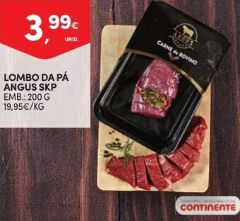 Continente Lombo da Pá Angus SKP 200g promoção